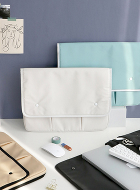 韩国iconic简约商务平板电脑包13寸15寸加厚防震尼龙少女ins适用苹果macbook三星荣耀联想华为小米白色黑色