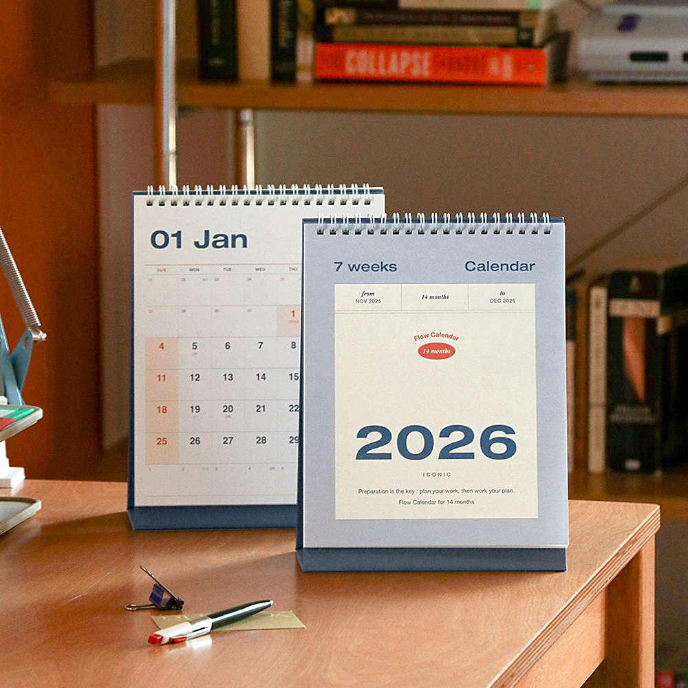 韩国iconic2026年多功能桌面台历