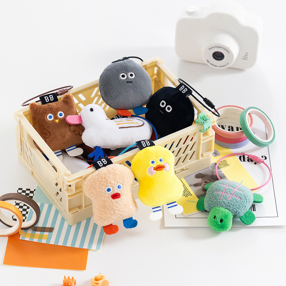 【礼盒装】毛绒钥匙扣丑萌小挂件