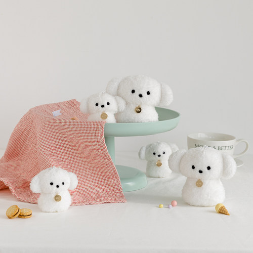 livework毛绒狗狗钥匙挂链包挂件