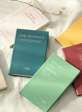 韩国indigo高档简约硬面180天日记本ins风便携日程记录记事手账本