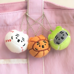 Muziktiger可爱球迷老虎挂件创意毛绒钥匙扣ins女包挂饰韩国正版