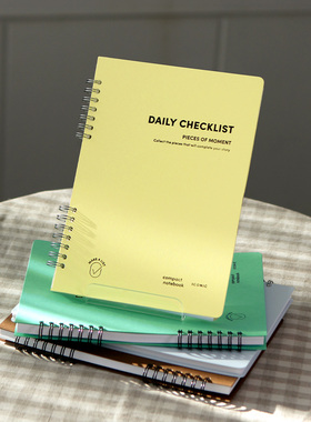 韩国iconic备忘记事A5线圈本学生数学题办公日程规划笔记涂鸦画本