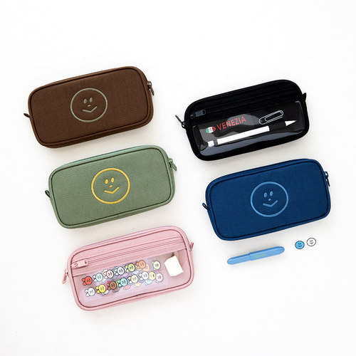 livework可爱笑脸笔袋文具收纳包