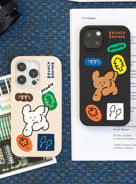 韩国romane可爱卡通适用于苹果iPhone14/14Pro创意高级感少女心ins防摔保护壳时尚硅胶壳手机壳全包边保护套