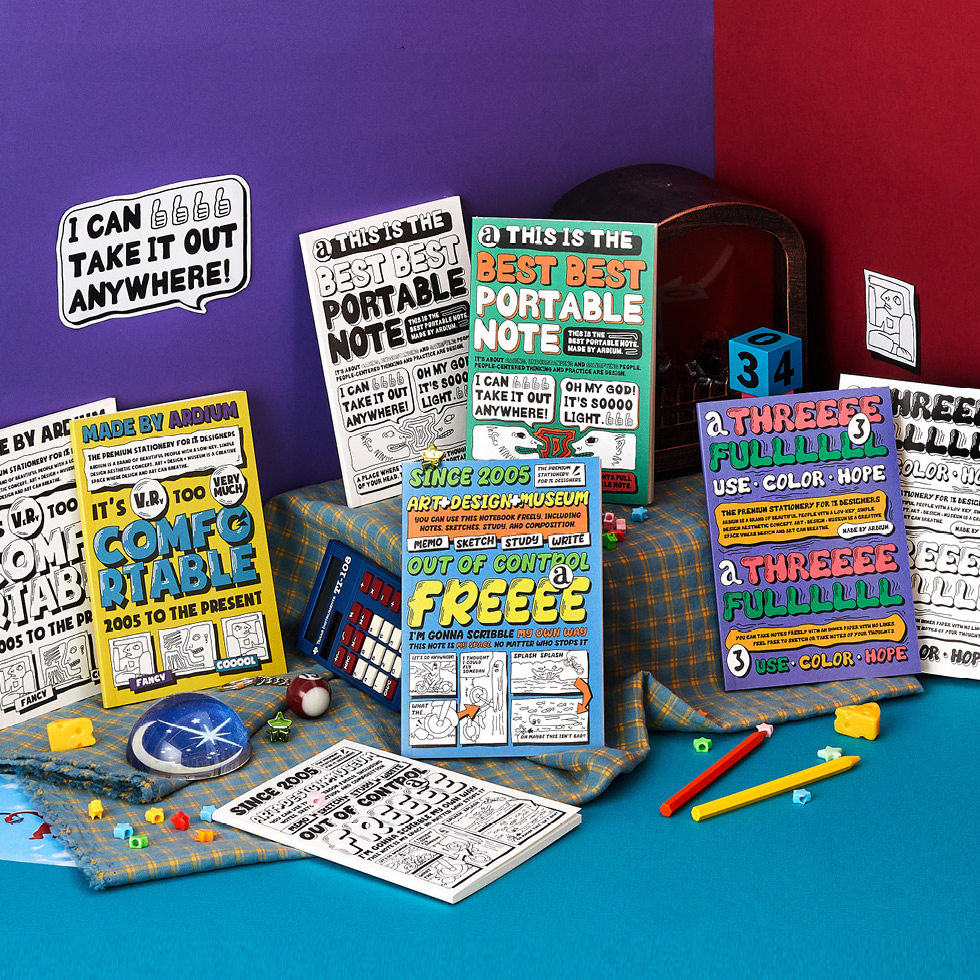 韩国ardium学生办公空白记事笔记本ins时尚涂鸦绘画DIY手账日记本