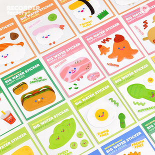 饰手机贴 韩国TRF可爱防水rico水晶贴纸手账相片小卡电脑行李箱装