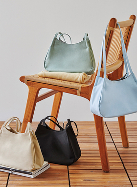 韩国ithinkso时尚简约风纯色新月包休闲通勤单肩小包暗扣女腋下包