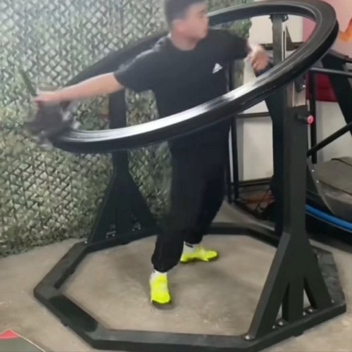 新款体育院校田径设备体育生铁饼专项训练机可加配重铁饼架包安装