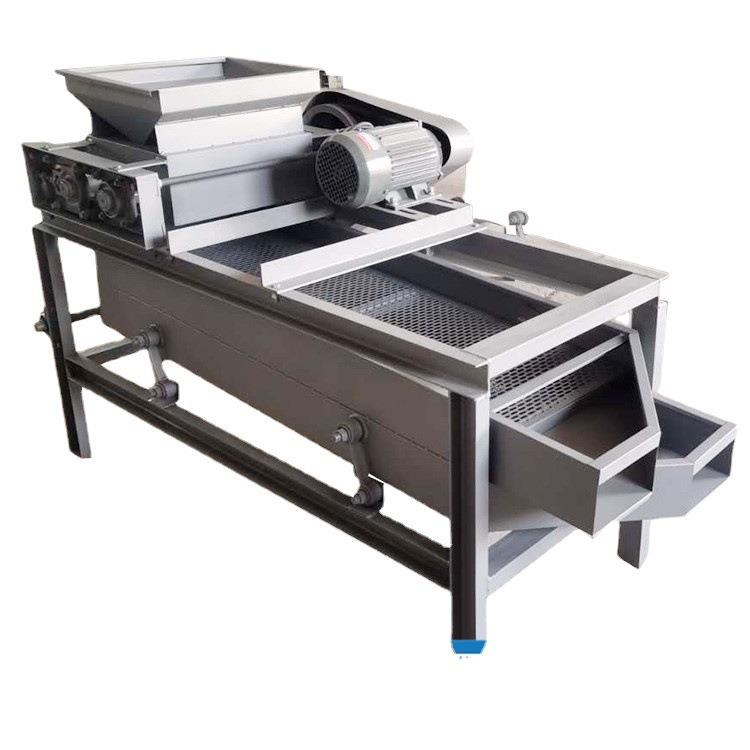 商用食品设备杏仁脱壳机破壳机核桃仁巴旦木脱壳机杏核破壳机