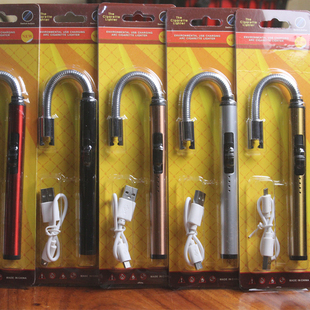 充电式脉冲点火器煤气灶打火机长嘴厨房燃气灶酥油灯电子点火枪棒