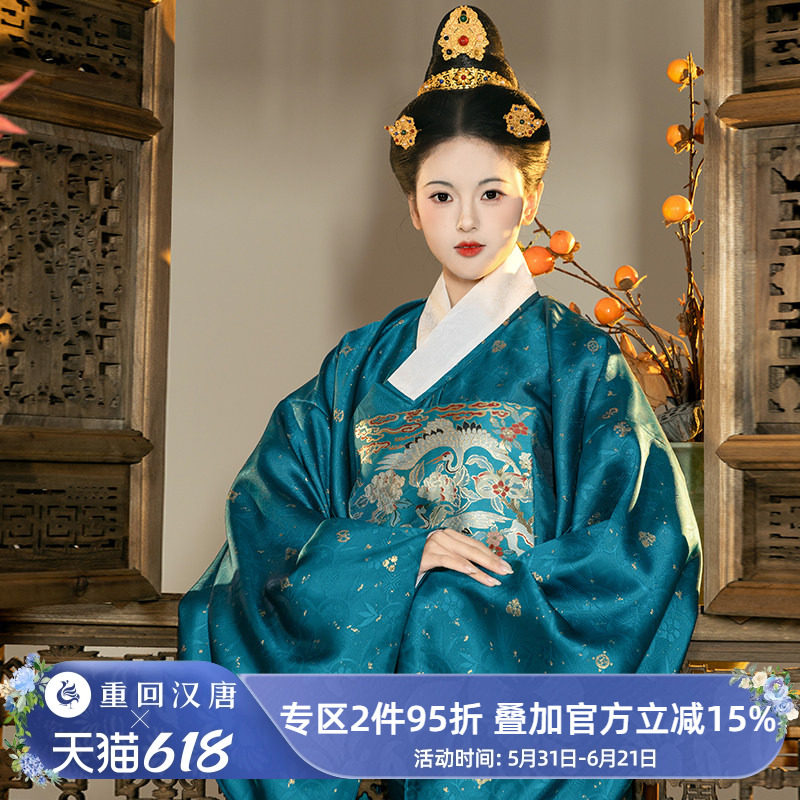 重回汉唐小亭风明制汉服女直领大襟袄订婚敬酒新中式秋冬马面裙女