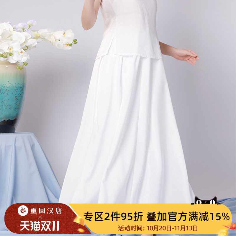 【十卉集晴川】日常百搭内搭半身裙防走光打底齐腰衬裙汉服女装