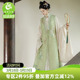 原创竖领大襟长衫 正品 改良长比甲明制汉服女款 重回汉唐小轩窗