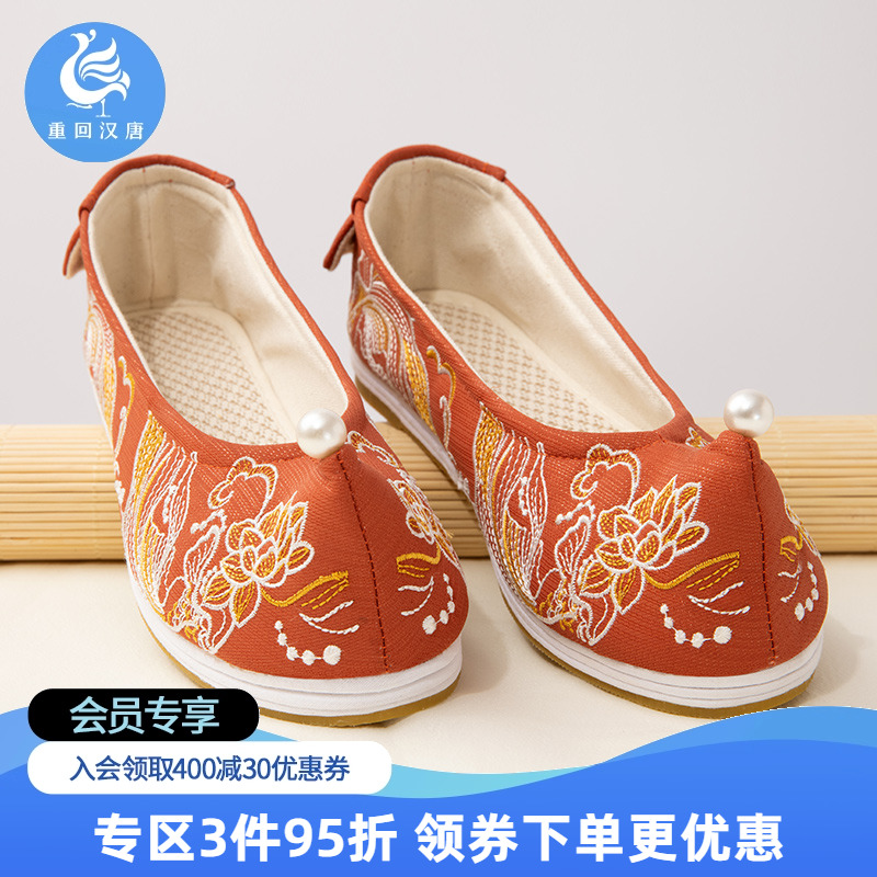 女鞋千层底翘头古风百搭薄款汉服