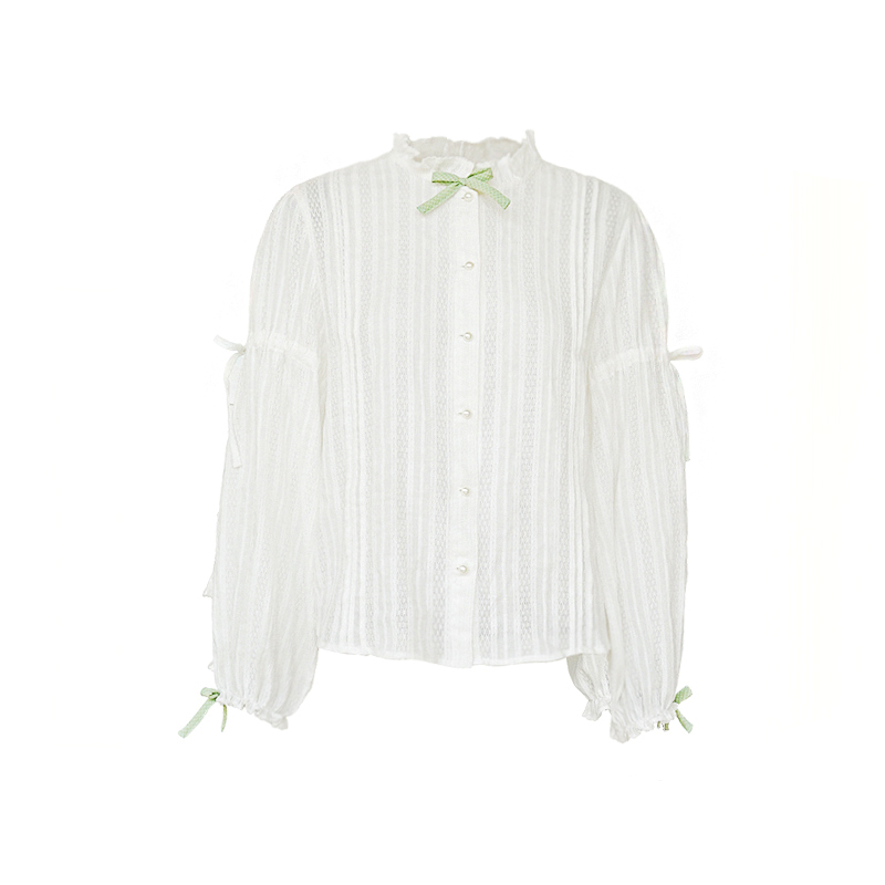 LittleBerry少女蕾丝白衬衫