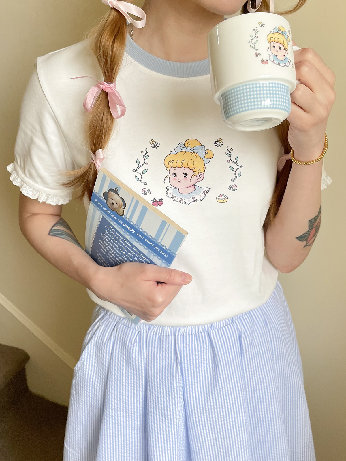 littleberry碎花可爱全棉少女