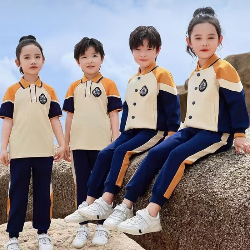 班服中小学生校服套装运动风棒球服儿童幼儿园园服冲锋衣两三件套