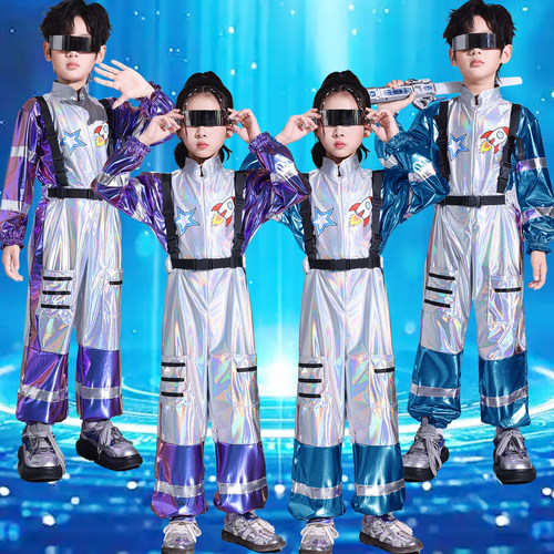 六一科技梦学生亮片机器人演出服