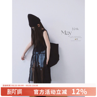 百搭蛋糕黑色蕾丝罩裙 E叠穿神器软纱连衣裙女童2026夏新款 AND