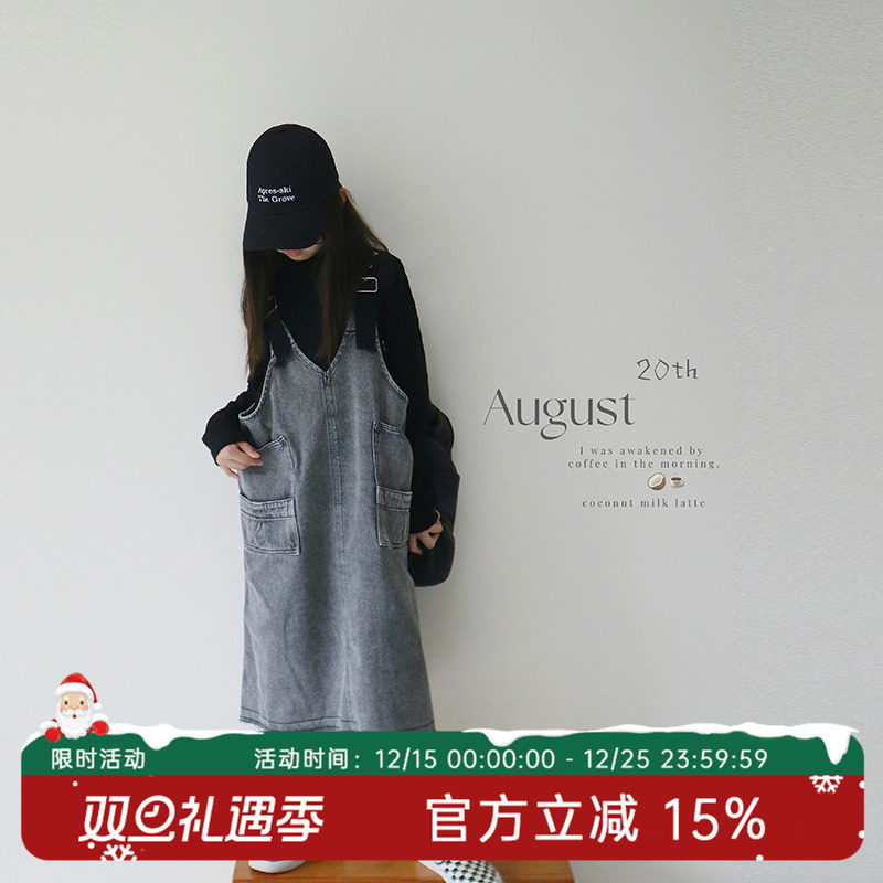 牛仔背带裙HANDE休闲