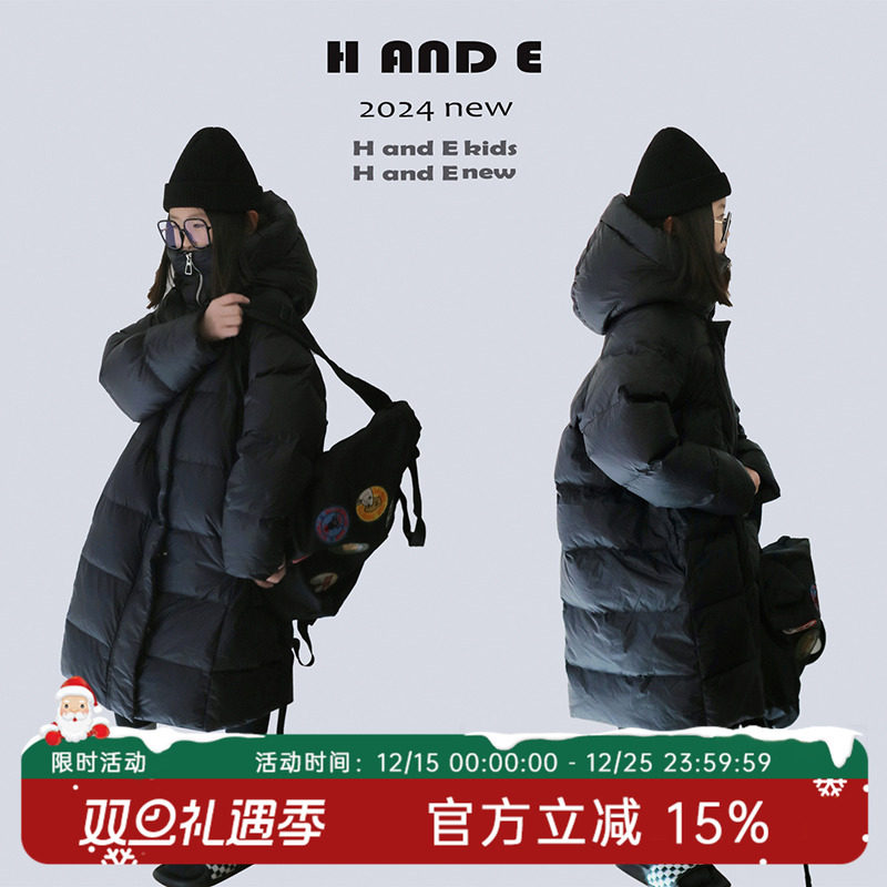 高领羽绒服HANDE外套长款
