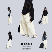 原创童装 26春季 进口灯芯绒亲肤9分大口袋工装 子男女童 裤 AND