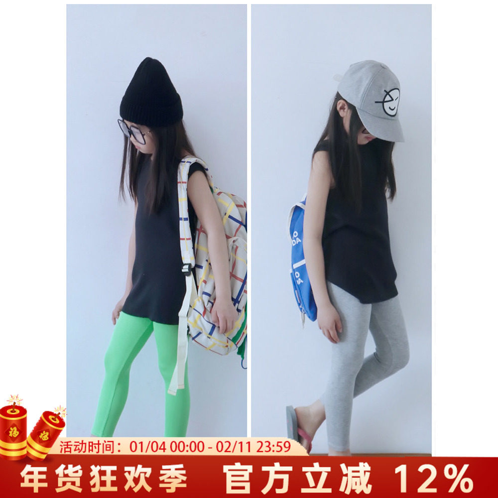 打底裤夏季薄款女童裤子中大童八分洋气日系百搭打底裤,童装/婴儿装/亲子装,亲子装/亲子时装,淘宝优惠券,粉丝福利购,淘宝优惠卷