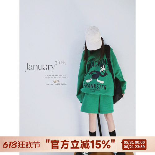 HANDE休闲纯棉春夏套装