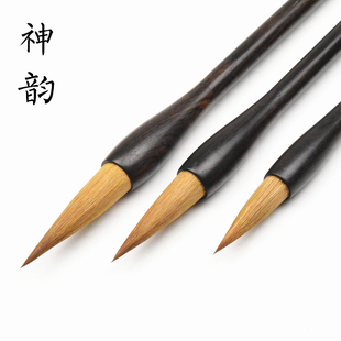 纯狼毫毛笔大中小楷书行书隶书国画书法学生练习创作毛笔善琏湖笔