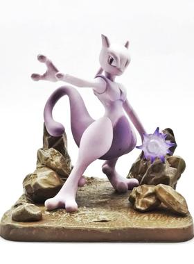 宠物小精灵口袋妖怪神奇宝贝PokemonGo一番赏超梦 皮卡丘场景手办