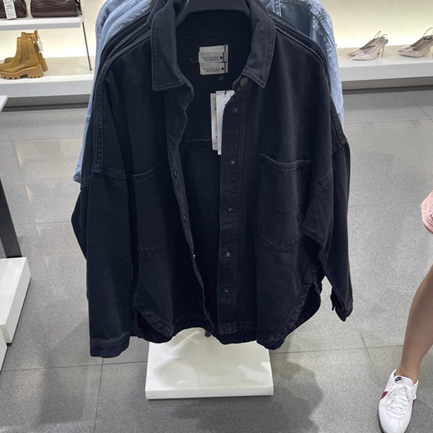 ZARLuvip查罗衬衫外套女牛仔棉