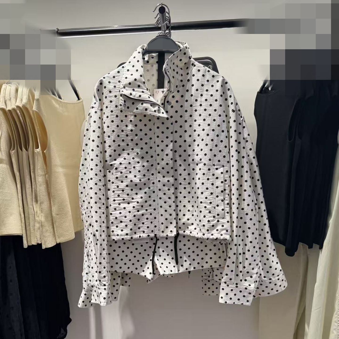 ZARLuvip查罗波点图案外套女夹克