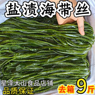 大连新鲜凉拌盐渍海带丝 去箱9斤 品质一流 颜色漂亮 诚信经营