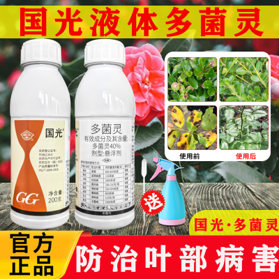国光40%液体多菌灵杀菌剂叶斑病