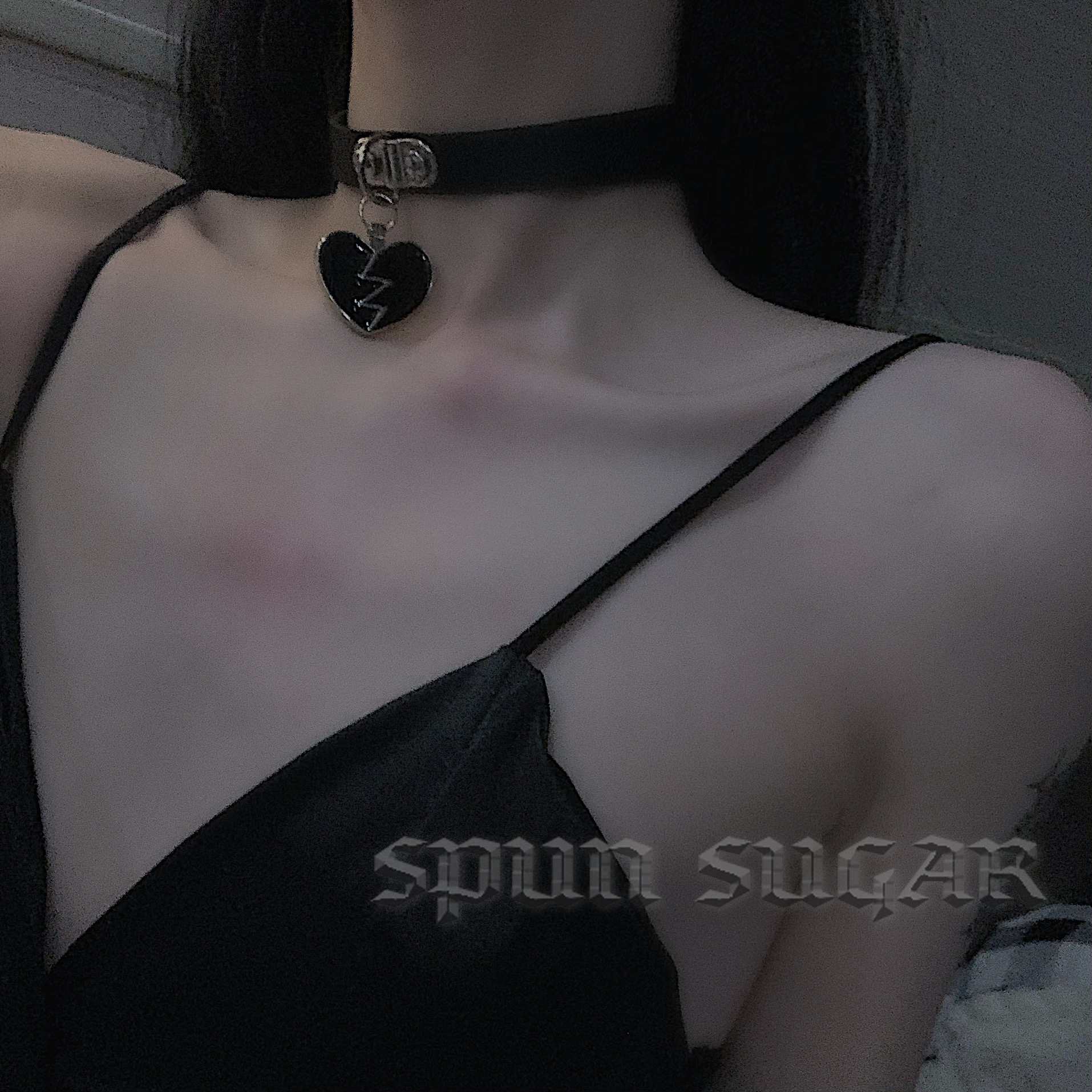 小众暗黑铆钉皮质项圈万圣节