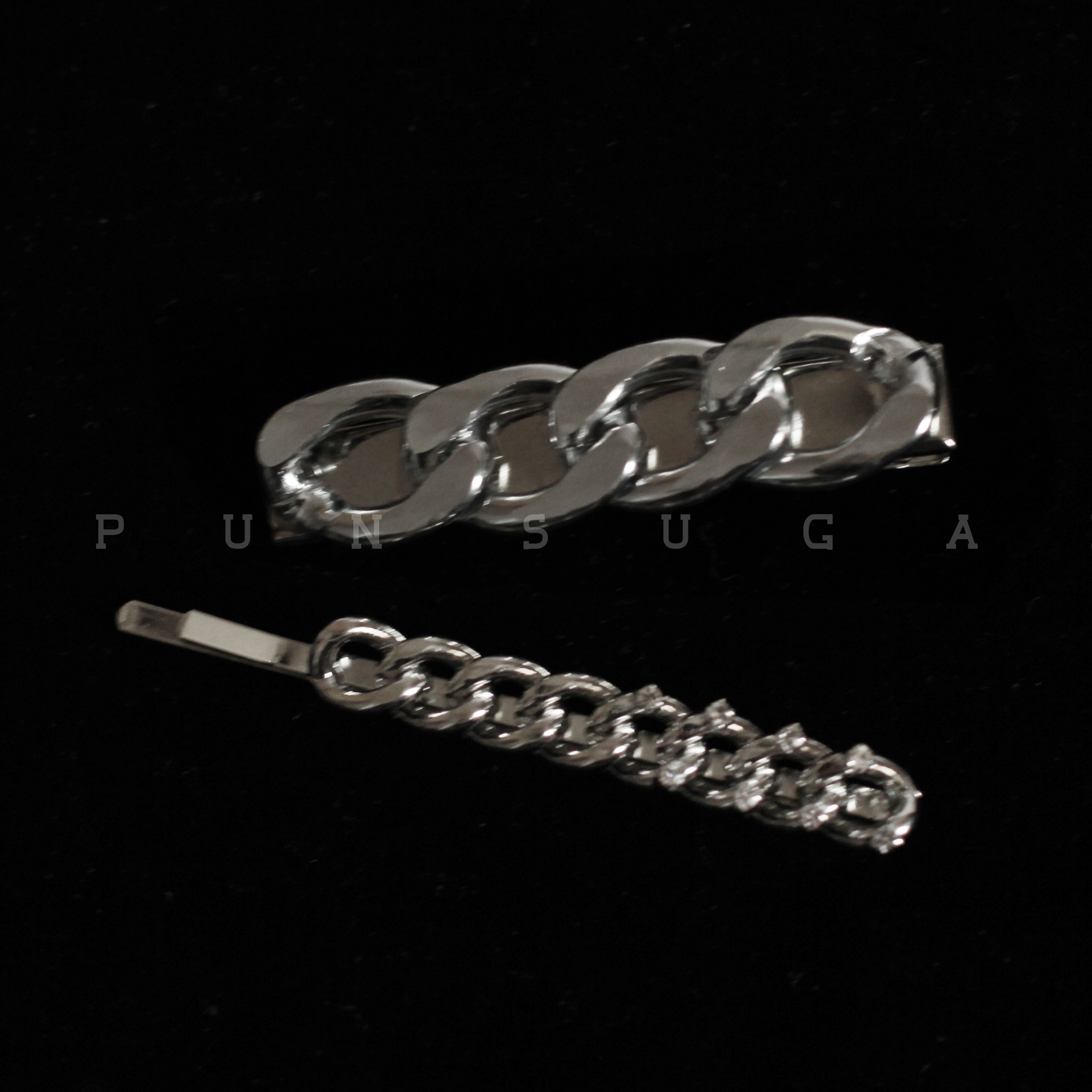 金属甜酷风链条辣妹girl夹子头饰