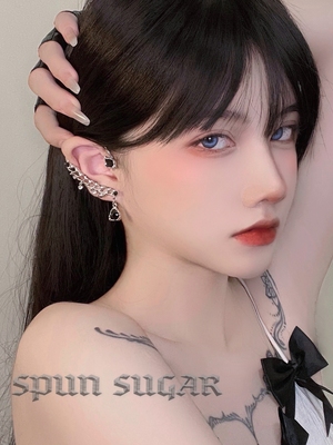 taobao agent Earrings, small design ear clips, 2 carat, no pierced ears