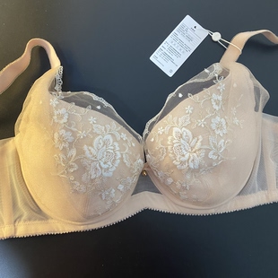 大胸显小肤软钢圈调整型20840497 曼75E全罩杯薄款