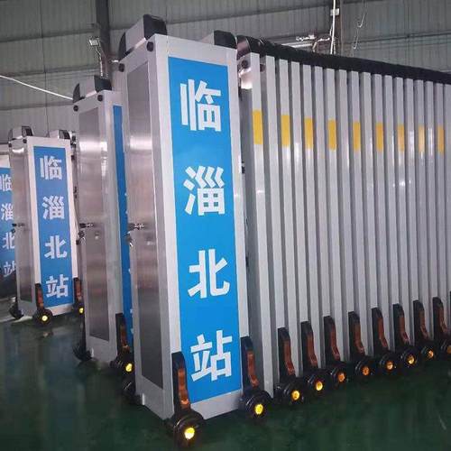 厂家铝合金伸缩推拉护栏临时施工隔离围栏手推折叠路口路障栅栏