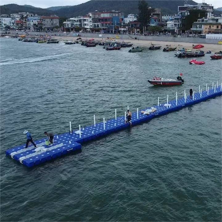 水上游艇停靠码头娱乐垂钓平台水上应急救援平台水上烟花表演平台