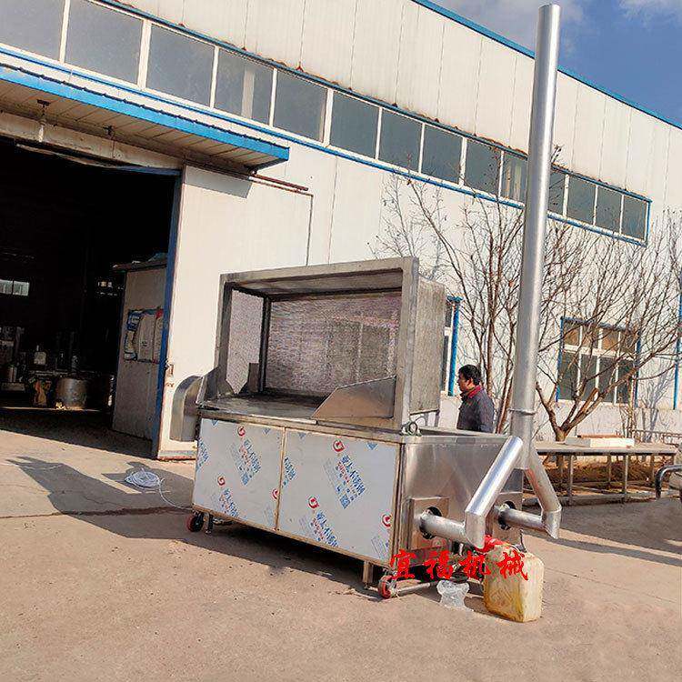 出口越南虎皮鸡爪油炸机 柴油加热凤爪油炸锅 鸭脖油炸机图片