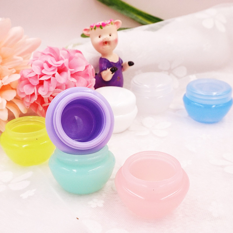 5g蘑菇瓶化妆品分装试用装小样瓶面霜盒子便携小空盒香粉盒分装盒