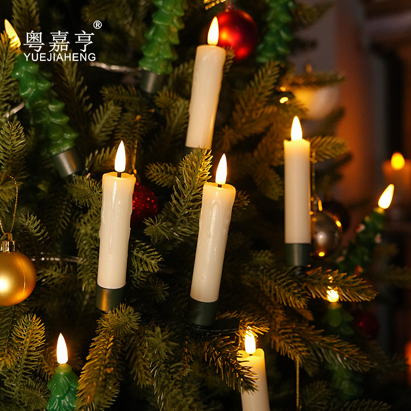 LED仿真杆蜡电子蜡烛灯烛光晚餐圣诞节万圣节派对装饰氛围灯