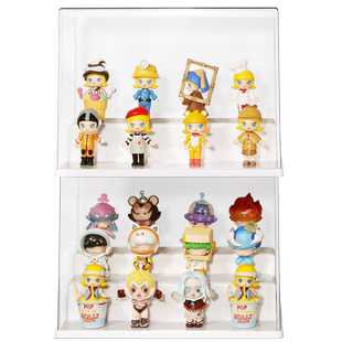 盲盒展示架收纳盒大容量透明亚克力手办娃娃摆件防尘展示柜架子