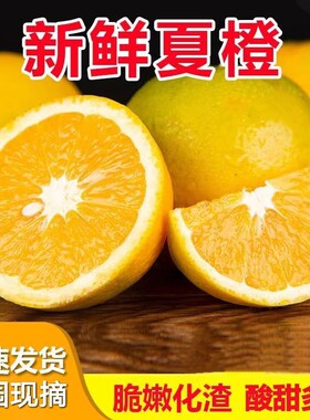 湖南永州江永夏橙新鲜橙子榨汁橙现摘当季水果