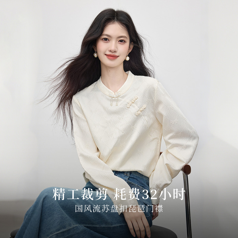 熙世界新中式盘扣衬衫图片