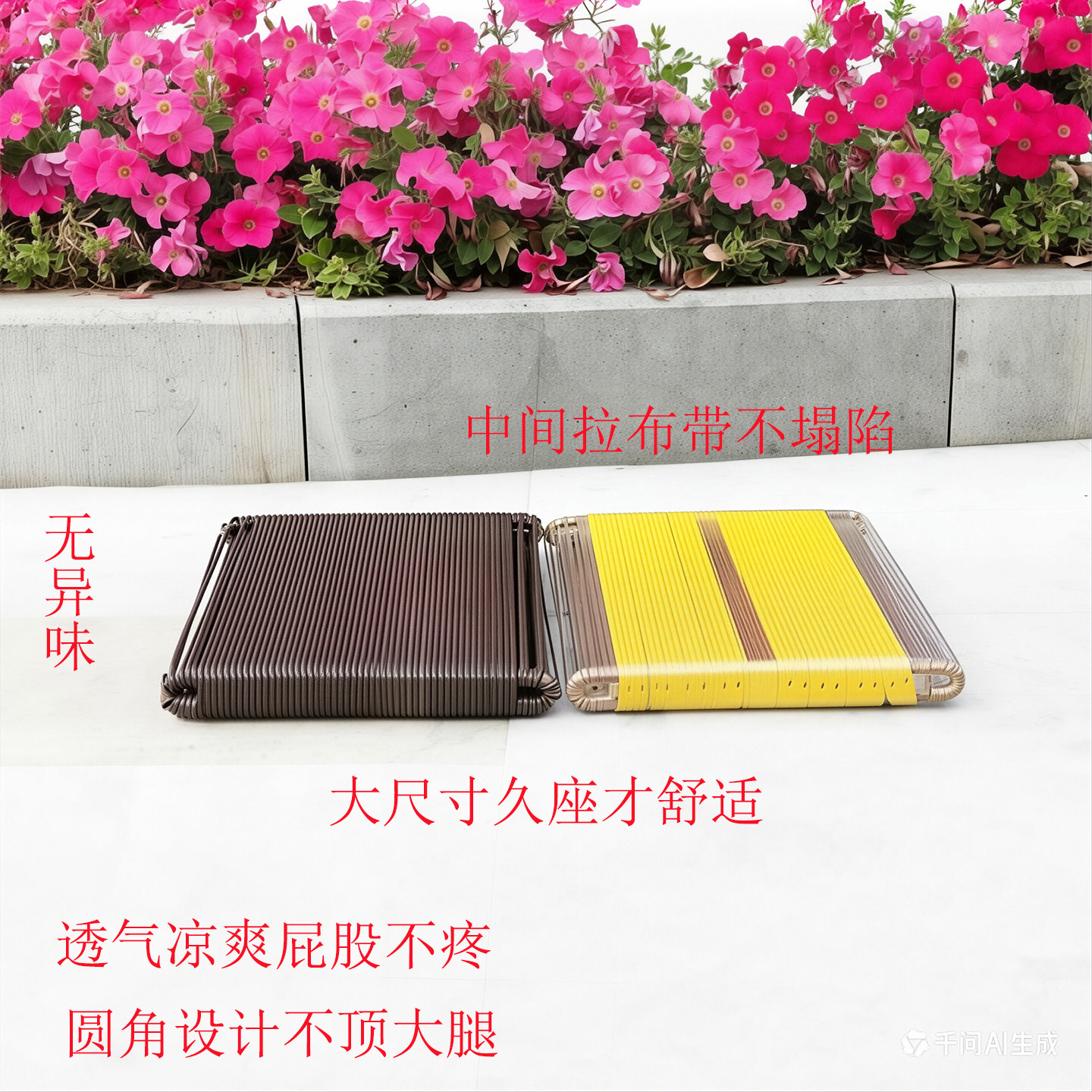 制衣厂员工专用坐垫夏季通风散热藤条圆角服装学生透气屁股痛新品
