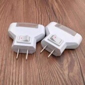 1瓦节能led小夜灯 家用卧室插电小夜灯 白光三角床头灯创意小夜灯