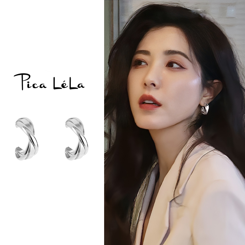 素圈蚊香盘耳夹女无耳洞